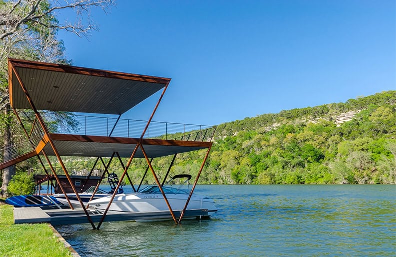 Cabaña y muelle River Hills by Miró Rivera Architects