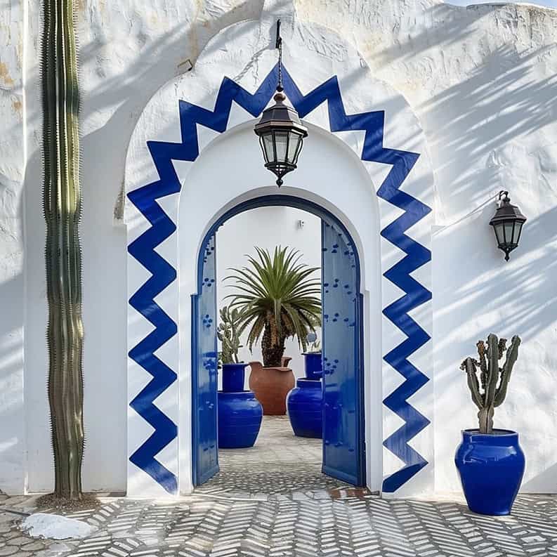 Casa Azul. Un oasis campestre con toques moriscos y mexicanos