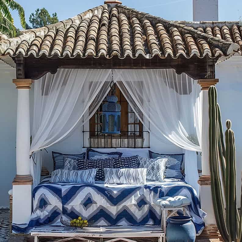 Casa Azul. Un oasis campestre con toques moriscos y mexicanos