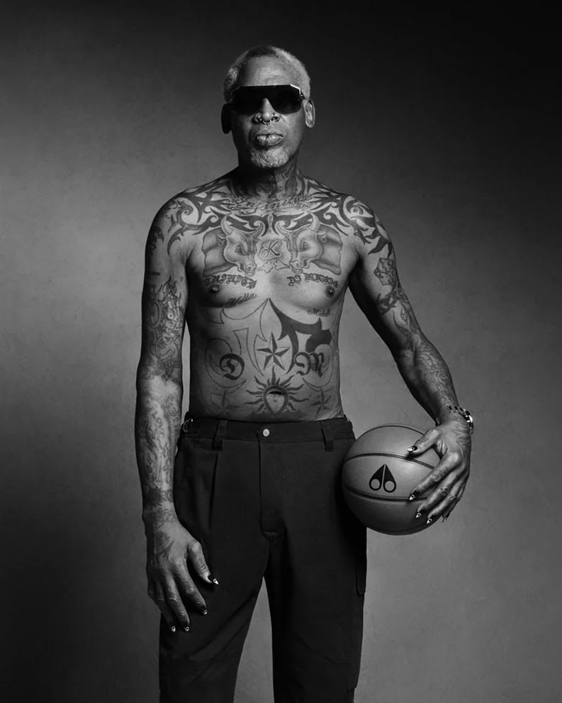 Irreverencia y el estilo. Dennis Rodman es cara de la nueva campaña de Moose Knuckles