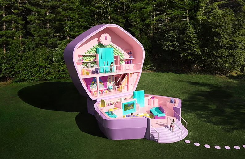 Nostalgia en grande. Airbnb presenta la casa de Polly Pocket a escala real