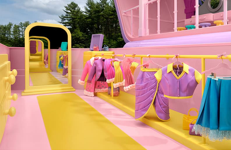 Nostalgia en grande. Airbnb presenta la casa de Polly Pocket a escala real