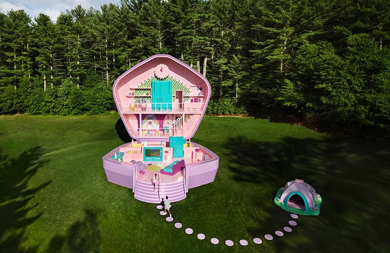 Nostalgia en grande. Airbnb presenta la casa de Polly Pocket a escala real