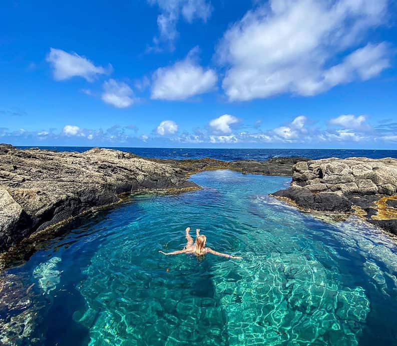 Islas Canarias. Cinco piletas naturales.